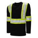 Long Sleeve Ribbed T shirt | HV T6001