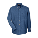 Harriton M550 | Mens Long Sleeve Denim Shirt